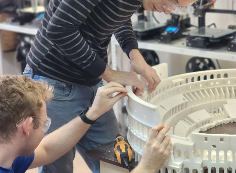 3Д печать макета Колизея